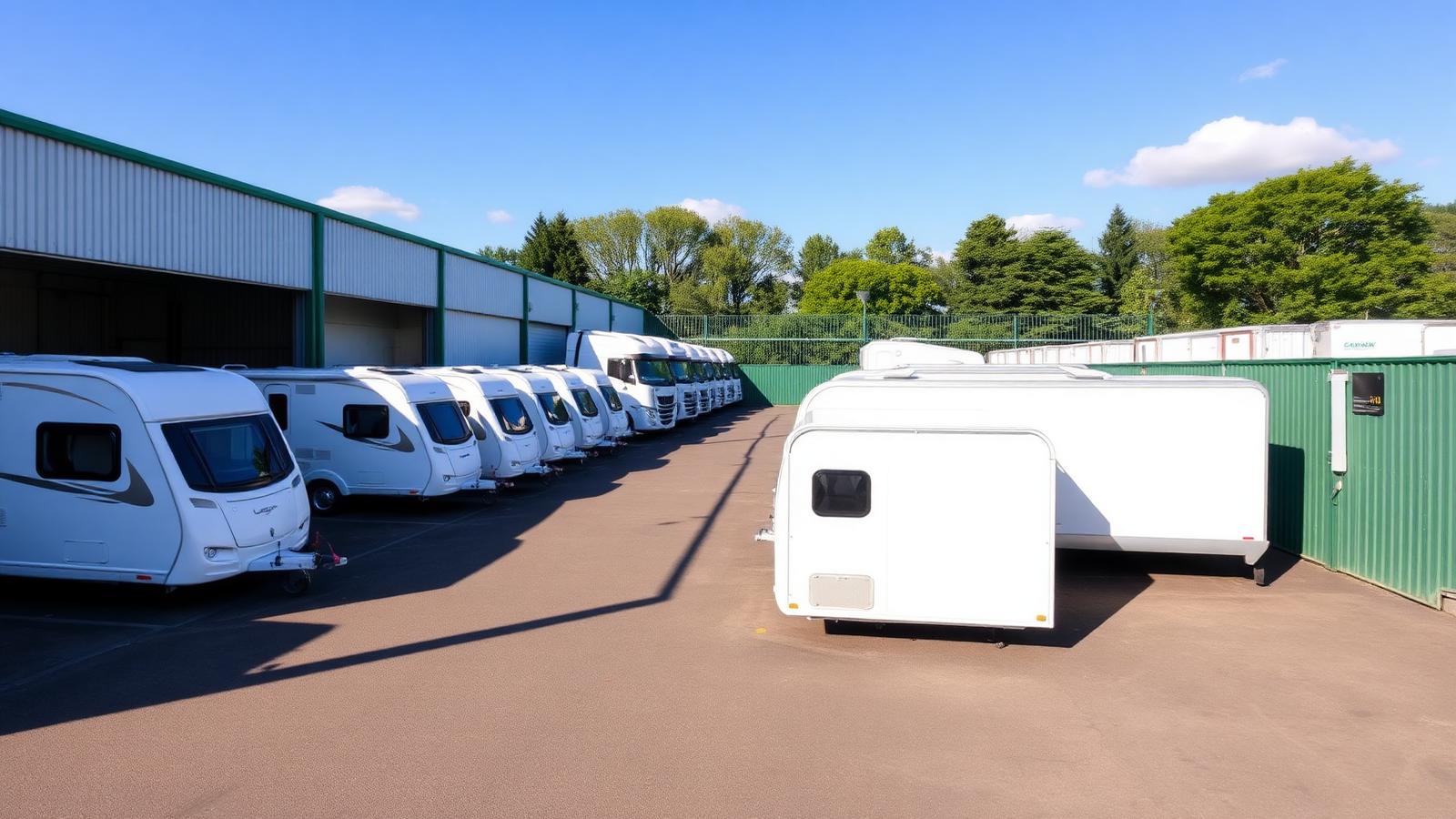 Secure commercial parking compound